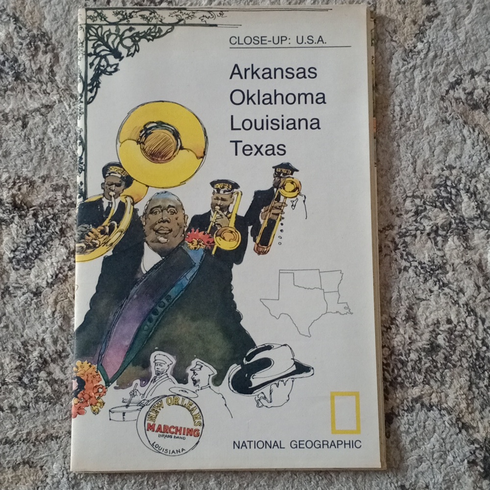 National Geographic 1974 Edition with Vibrant Illustration